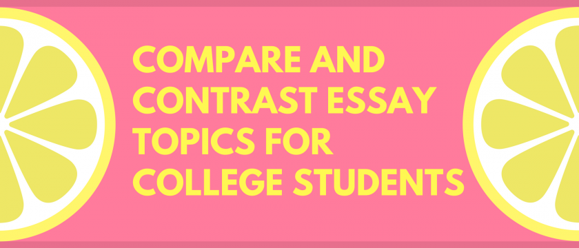 interesting things to compare and contrast